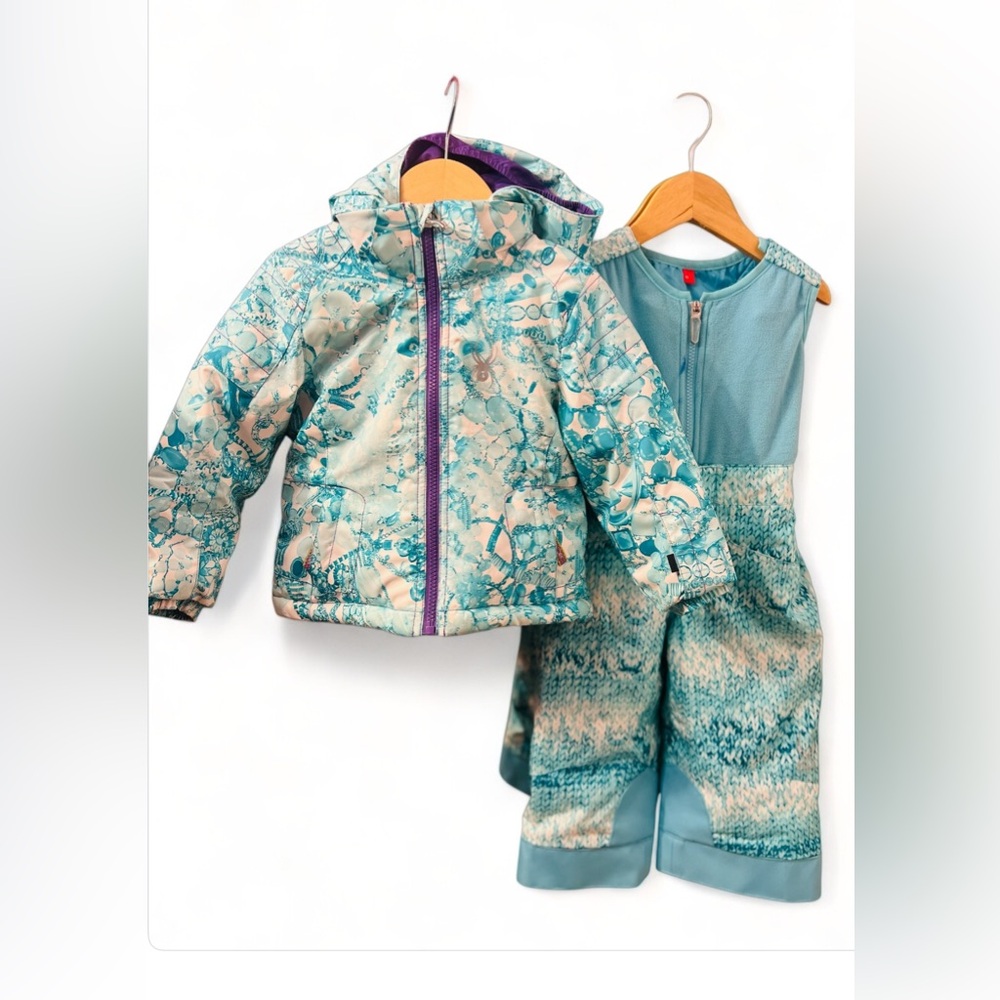 Spyder Bitsy Glam Jacket 2 Piece Snow Suit Set for Toddler Girl